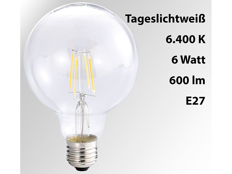; Retro-Glühlampen, LEDs für E27-FassungenTageslichtlampen 
