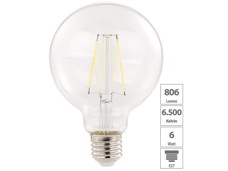 ; Retro-Glühlampen, LEDs für E27-FassungenTageslichtlampen 