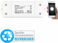 Luminea Home Control WLAN-Schalter mit Dimmer-Funktion, für Siri, Versandrückläufer; WLAN-Unterputz-Steckdosen WLAN-Unterputz-Steckdosen 