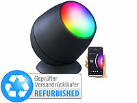 Luminea Home Control Smarte WLAN-Stimmungsleuchte, RGB-CCT-LEDs, 210lm, Versandrückläufer