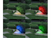; Wetterfeste WLAN-Fluter mit RGB-CCT-LEDs, App-Steuerung 