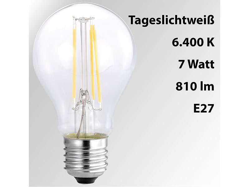 ; LED-Tropfen E27 (warmweiß) 