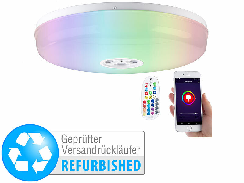 ; Bluetooth-Lautsprecher, LED-LampenDeckenlampen LautsprecherDeckenleuchtenBluetooth-Speaker-LautsprecherDecken-LeuchtenAlexa-DeckenlampenWiFi-LED-Lampen AlexaWLAN-Lampen AlexaLED-DeckenleuchtenDeckenleuchten BluetoothLED-Deckenleuchten dimmbarFunkschalter Farbwechsler Effekte Dimmer Haussteuerungen Wohnräume Lichtfarben KontrolleLED-DeckenlampenLED-Deckenlampen FarbwechselDeckenlampenLED-Deckenlampen dimmbar mit FernbedienungDeckenlampen WohnzimmerDeckenlampen RGB LEDWiFi-LED-LampenRGB-LED-Decken-Lampen FernbedienungDeckenstrahlerStimmungslichterStimmungslichter LEDDecken Wohnzimmer Küchen Zimmer Apps wireless Spracherkennungen Helligkeiten Atmosphären WandlampenBeleuchtungenFarben bunte warmweiße kaltweiße neutralweiße tageslichtweiße Tageslichter FernbedienungenCeilings romantic Atmospheres Colors Music Moods Leuchtmittel Funk Audio Musik MP3s Radios Boxen RGBWireless Speakers 