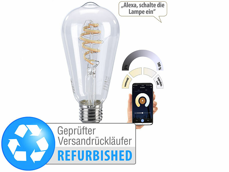 ; WLAN-LED-Lampen E27 RGBW WLAN-LED-Lampen E27 RGBW 