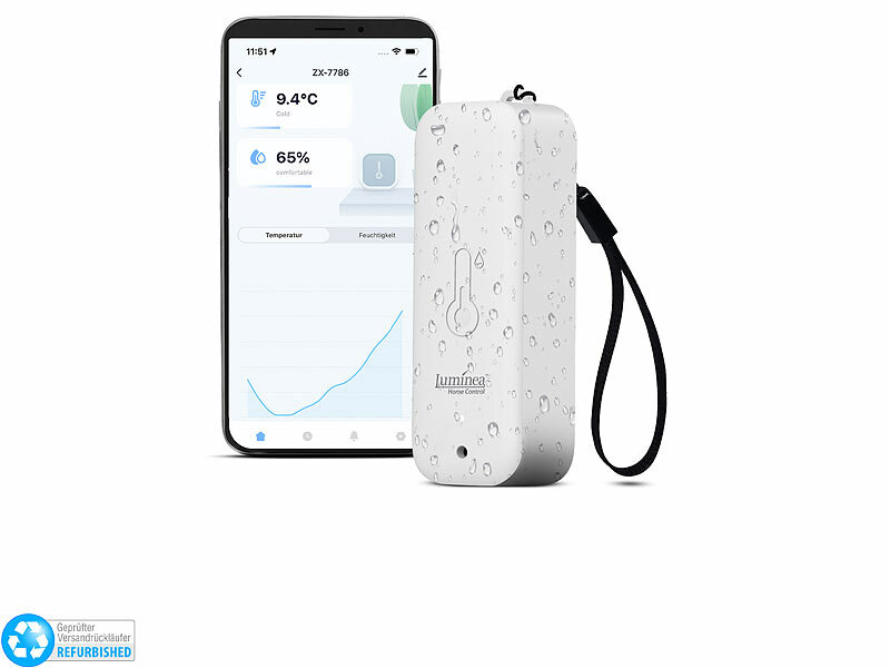 ; WLAN-Temperatur- & Luftfeuchtigkeits-Sensoren mit App-Auswertungen 