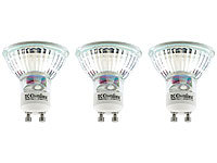 Luminea LED-Spot GU10 2,5 W warmweiß 300 lm 120° 3er-Set; LED-Tropfen E27 (warmweiß) 