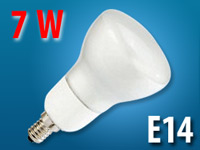 Luminea Reflektor-Energiesparlampe R50, Vollspektrum, E14, 7W, 200 lm