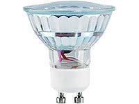 Luminea LED-Spotlight, Glasgehäuse, GU10, 1,5 W, 230 V, 120 lm, warmweiß; LED-Tropfen E27 (warmweiß) 