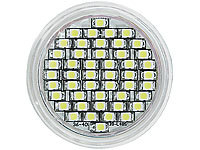 Luminea Dimmbare SMD-LED-Lampe, GU10, 48 LEDs, weiß, 270 lm, 4er-Set