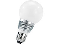 Luminea Energiespar-LED-Lampe m. 3x1W LEDs, E27 Bulb, tageslichtweiß, 210 lm