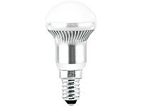 Luminea 3x1W LED-Energiespar-Reflektorlampen R50 E14, kaltweiß, 185 lm; LED-Tropfen E27 (warmweiß) 