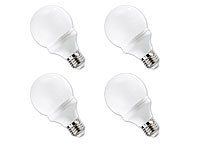 Luminea SMD-LED-Lampe Classic, 48 LEDs, warmweiß, E27, 190 lm, 4er-Set; LED-Tropfen E27 (tageslichtweiß) 