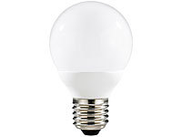 Luminea SMD-LED-Lampe Globe mit 24 LEDs, E27, warmweiß, 220-230 lm; LED-Tropfen E27 (tageslichtweiß) 