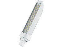 Luminea Schwenkbare LED-Lampe G24d-2, 6W, warmweiß, 400-450 Lumen