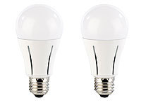 Luminea Highpower-LED-Lampe, 12W, E27, warmweiß, 810 lm, 2er-Set; LED-Spots GU10 (warmweiß) 