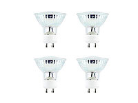 Luminea SMD-LED-Lampe, GU10, 60 LEDs, 4,5W, warmweiß, 350 lm, 4er-Set; LED-Spots GU5.3 (warmweiß) 