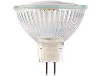 Luminea SMD-LED-Lampe, GU5.3, 60 LEDs, weiß, 230-260 lm; LED-Tropfen E27 (warmweiß) 