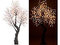 Luminea LED-Deko-Kirschbaum, 576 beleuchtete Blüten, 200 cm, für innen & außen; WLAN-LED-Streifen-Sets weiß WLAN-LED-Streifen-Sets weiß WLAN-LED-Streifen-Sets weiß 