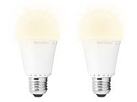 Luminea 2er-Set LED-Lampen, Klasse A+, 12 W, E27, warmweiß, 3000 K, 1.055 lm; LED-Kerzen E14 (warmweiß) LED-Kerzen E14 (warmweiß) 