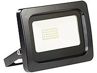 Luminea Wetterfester LED-Fluter im Metallgehäuse, 30W, IP65, warmweiß