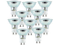 Luminea LED-Spotlight, Glasgehäuse, GU10, 2,5W, 230V, 300lm, warmweiß,10er-Set; LED-Spots GU5.3 (warmweiß) LED-Spots GU5.3 (warmweiß) 