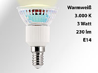 Luminea LED-Spot, Sockel E14, 3 Watt, 230 Lumen, warmweiß (3000 K); LED-Lampen E14, E14 LED-EnergiesparlampenLED-Lampenspots E14LED-Spotlampen E14LED-Energiesparlampen E14LED-Lichter E14LED-Spotbirnen E14LED-Leuchten E14LED-Sparspots E14LED-Spot-Bulbs E14LED-EinbauspotsLED-Spots für LED-Einbaustrahler, LED-Strahler ReflektorenLED-Spots für Strahler, Einbauleuchten, Einbaustrahler, Deckenleuchten, Einbauspots, Baustrahler LED-Lampen E14, E14 LED-EnergiesparlampenLED-Lampenspots E14LED-Spotlampen E14LED-Energiesparlampen E14LED-Lichter E14LED-Spotbirnen E14LED-Leuchten E14LED-Sparspots E14LED-Spot-Bulbs E14LED-EinbauspotsLED-Spots für LED-Einbaustrahler, LED-Strahler ReflektorenLED-Spots für Strahler, Einbauleuchten, Einbaustrahler, Deckenleuchten, Einbauspots, Baustrahler 