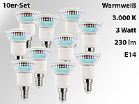 Luminea 10er-Set LED-Spots, Sockel E14, 3 Watt, 230 Lumen, warmweiß (3000 K); LED-Lampen E14, E14 LED-EnergiesparlampenLED-Lampenspots E14LED-Spotlampen E14LED-Energiesparlampen E14LED-Lichter E14LED-Spotbirnen E14LED-Leuchten E14LED-Sparspots E14LED-Spot-Bulbs E14LED-EinbauspotsLED-Spots für LED-Einbaustrahler, LED-Strahler ReflektorenLED-Spots für Strahler, Einbauleuchten, Einbaustrahler, Deckenleuchten, Einbauspots, Baustrahler LED-Lampen E14, E14 LED-EnergiesparlampenLED-Lampenspots E14LED-Spotlampen E14LED-Energiesparlampen E14LED-Lichter E14LED-Spotbirnen E14LED-Leuchten E14LED-Sparspots E14LED-Spot-Bulbs E14LED-EinbauspotsLED-Spots für LED-Einbaustrahler, LED-Strahler ReflektorenLED-Spots für Strahler, Einbauleuchten, Einbaustrahler, Deckenleuchten, Einbauspots, Baustrahler 