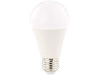 Luminea LED-Lampe E27, Klasse A+, 12 W, tageslichtweiß 6400K, 1.055 lm, 160°; LED-Tropfen E27 (warmweiß) LED-Tropfen E27 (warmweiß) 