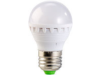 Luminea LED-Lampe E27, 3 W, weiß, 5000 K; LED-Tropfen E27 (tageslichtweiß) 