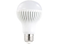 Luminea LED-Lampe E27, 9W, tageslichtweiß 5400K, 630 lm; LED-Spots GU10 (warmweiß) 