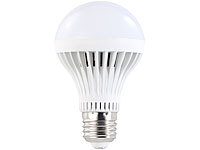 Luminea LED-Lampe E27, 9W, dimmbar, tageslichtweiß, 5400 K, 610 lm; LED-Tropfen E27 (warmweiß) LED-Tropfen E27 (warmweiß) 