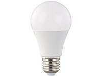 Luminea LED-Lampe Klasse E27, A+, 12W, warmweiß 2700 K, 1055 lm, 220°; LED-Spots GU10 (warmweiß) 