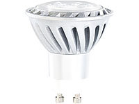 Luminea LED-Spot GU10, 4W, 230V, warmweiß 2700K, 230 lm; LED-Tropfen E27 (warmweiß) 
