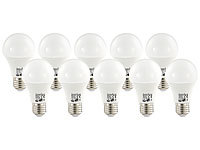 Luminea LED-Lampe, 7W, E27, warmweiß, 2700K, 480 lm, 180°, 10-er Set; LED-Kerzen E14 (warmweiß) LED-Kerzen E14 (warmweiß) 