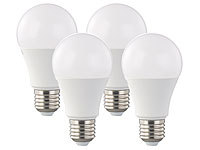 Luminea 4er-Set LED-Lampen, 12 Watt, E27, dimmbar, warmweiß, 2700 K, 1055 lm; LED-Tropfen E27 (warmweiß) LED-Tropfen E27 (warmweiß) 