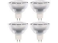 Luminea High-Power LED-Spot GU5.3 , 5W, 12V, tageslichtweiß, 450 lm, 4-er Set; LED-Spots GU10 (warmweiß) 
