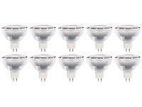 Luminea High-Power LED-Spot GU5.3, 5W, 12V, tageslichtweiß, 450 lm, 10er-Set; LED-Tropfen E27 (tageslichtweiß) 