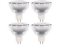 Luminea High-Power LED-Spot GU5.3, 8W, 12V, warmweiß, 500 lm, 4er-Set; LED-Spots GU10 (warmweiß) LED-Spots GU10 (warmweiß) 