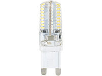 Luminea LED-Stiftsockel, Silikon-Hülle, G9, 3 Watt, warmweiß, 180 Lumen; LED-Spots GU10 (warmweiß), LED-Tropfen E27 (tageslichtweiß) 