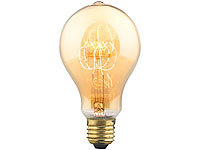 Luminea Vintage-Schmucklampe, gewölbt, mit gitterförmigem Glühdraht