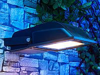 Luminea LED-Fluter 70 W, schwarz, IP65, Licht warmweiß; LED-Fluter mit Bewegungsmelder (tageslichtweiß), Wetterfester LED-Fluter (tageslichtweiß) 