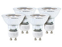 Luminea COB-LED-Spotlight, GU10, 5 W, 400 lm, warmweiß, 4er-Set; LED-Spots GU5.3 (warmweiß) LED-Spots GU5.3 (warmweiß) 