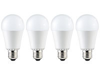 Luminea High-Power LED-Lampe, 4er Set, E27, 15 W, 1400 lm, tageslichtweiß; LED-Spots GU10 (warmweiß) 