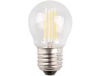 Luminea LED-Filament-Tropfen, G45, A++, E27, 3,5W, 360 lm, 270°, 3000K; LED-Spots GU10 (warmweiß), LED-Tropfen E27 (tageslichtweiß) LED-Spots GU10 (warmweiß), LED-Tropfen E27 (tageslichtweiß) 