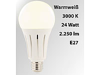 Luminea High-Power-LED-Lampe E27, 23 Watt, 2.400 Lumen, warmweiß 3.000 K; LED-Tropfen E27 (tageslichtweiß) LED-Tropfen E27 (tageslichtweiß) LED-Tropfen E27 (tageslichtweiß) 