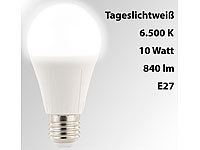 Luminea LED-Lampe E27, 10 Watt, 840 Lumen, A+, tageslichtweiß 6.500 K; LED-Spots GU10 (warmweiß) LED-Spots GU10 (warmweiß) 