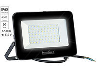 Luminea Wetterfester LED-Fluter, 50 W, 4.500 lm, IP65, 6.500 K, tageslichtweiß