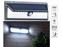 Luminea 4er-Set Solar-LED-Wandleuchten, Bewegungs-Sensor , 800 lm, 13,2 Watt; Wasserfeste LED-Fluter (warmweiß) 