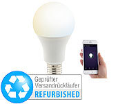Luminea Home Control WLAN-LED-Lampe, für Alexa, Siri & Google Assistant, Versandrückläufer; WLAN-LED-Lampen E27 RGBW 