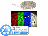 Luminea RGBW-LED-Streifen-Erweiterung LAX-206, 2 m, 240 lm, Versandrückläufer; WLAN-LED-Streifen-Sets weiß WLAN-LED-Streifen-Sets weiß 